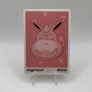 Pookiemoot Wiggletoof #0040 Wigglytuff Pokemon Fan Art Card